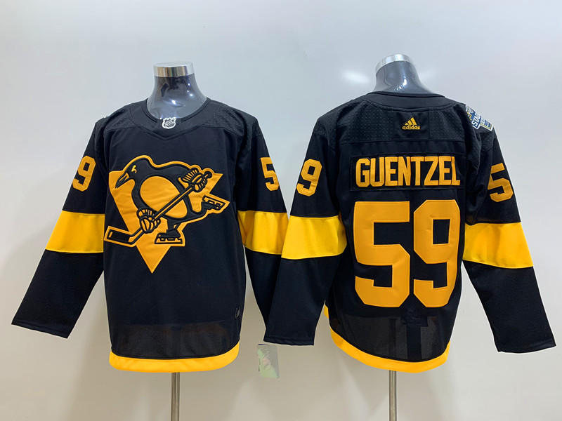 Men's Pittsburgh Penguins Jake Guentzel #59 Black Jersey